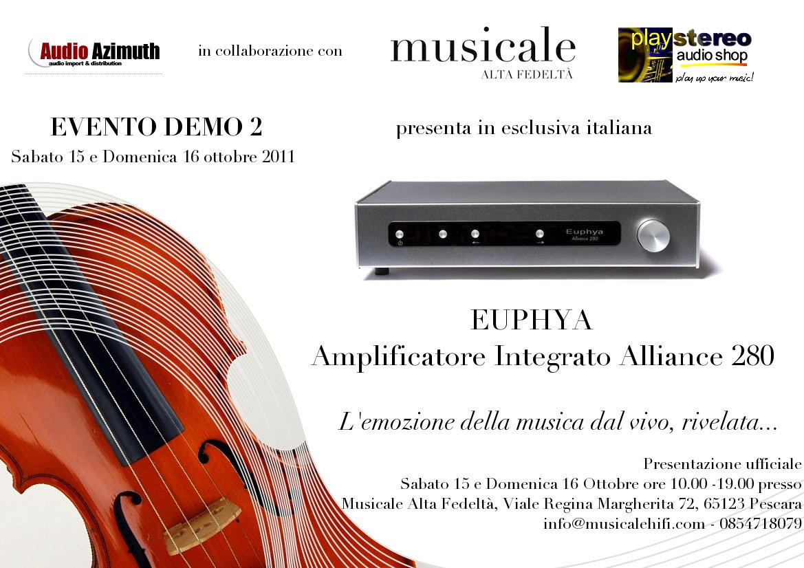 EVENTO serie DEMO2 - Presentazione ufficiale EUPHYA