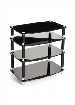 Atacama Europa Reference 6.5 4-Shelf Rack-Stand Black finish