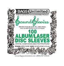 100 Pack Resealable LP Sleeves