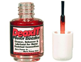 Caig DeoxIT Power Booster electrical cleaner 100% liquid brush