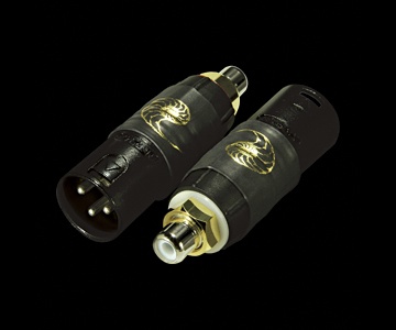 Adattatori Cardas XLR maschio/RCA femmina serie nera (Set di 2)