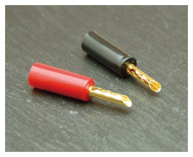 G&BL Gold Banana plugs screw-on BFA connectors (Set of 4)
