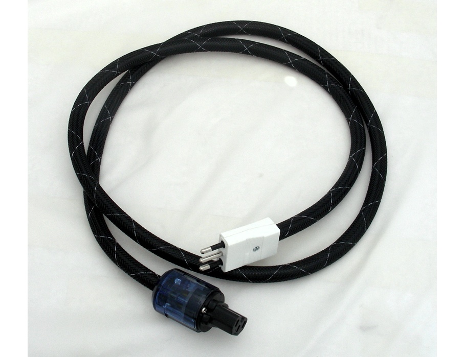 LFD Power Cable Large Clear gold pin IEC