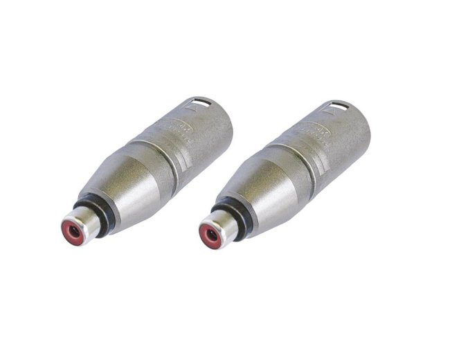 Adaptors Neutrik male XLR/female RCA (Set of 2)