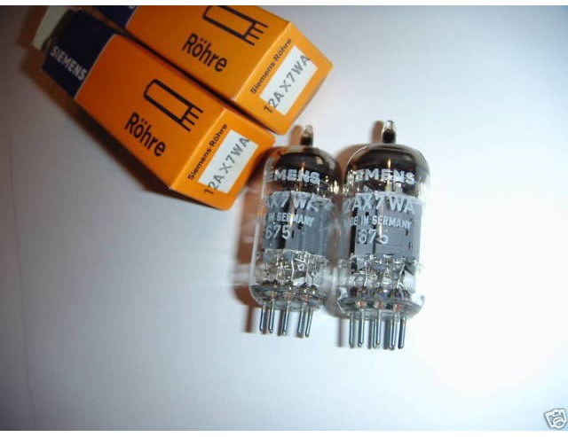 Valvole Siemens 12AX7WA / ECC83 N.O.S. Coppia selezionata