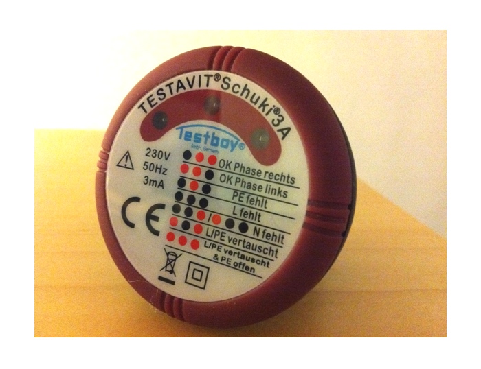 Power Socket Schuko Tester Testavit 3A