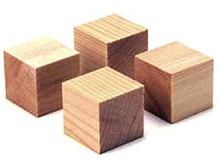 Yamamoto QB-1 Cube base made from spruce (Set of 4)