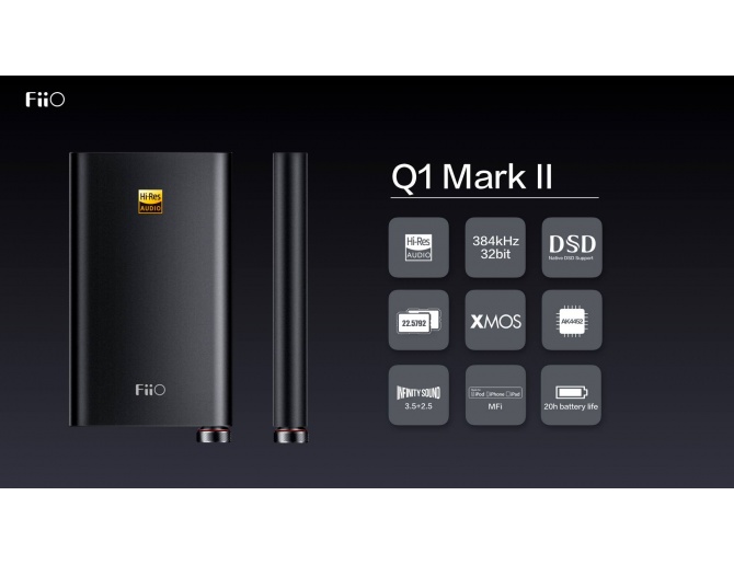 FiiO Q1 Mark II Amplificatore per cuffie portatile e DAC