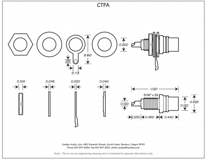 Cardas Audio CTFA Female RCA Termination (Set of 2)