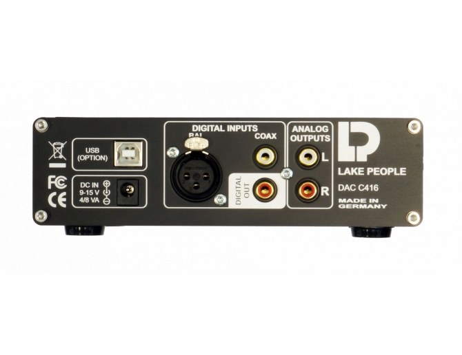 Lake People C416-H 24/192 Stereo D/A Converter with Headphone Amplifier