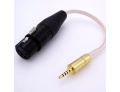 Adaptor Cable from Female 4-pin XLR to 2.5mm TRRS Minijack