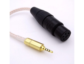 Adaptor Cable from Female 4-pin XLR to 2.5mm TRRS Minijack