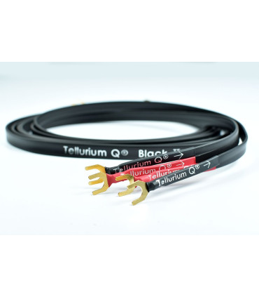 Tellurium Q Black II Speaker Cables Spade terminated