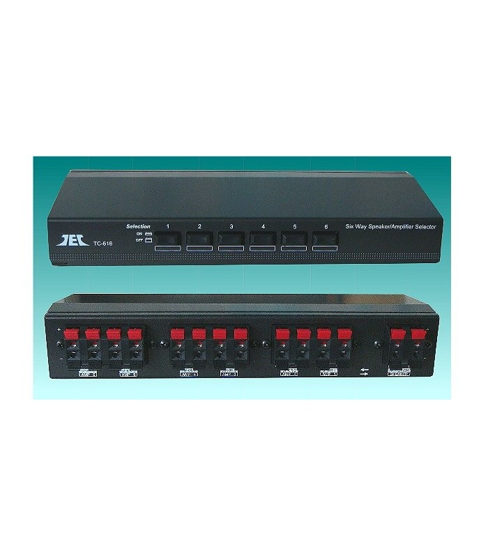 TCC TC-616 Six Way Stereo Speaker/Amplifier selector [b-Stock]