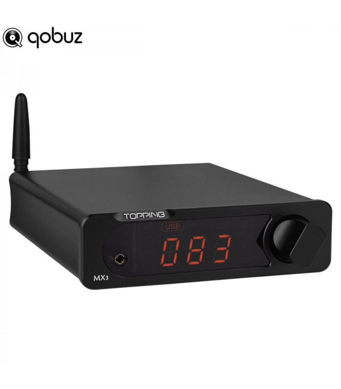 Topping MX3 Class D Amp with DAC, Bluetooth receiver Headphone output Remote