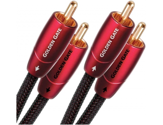 AUDIOQUEST Golden Gate 1 m RCA Interconnect Cable Pair [2nd hand]