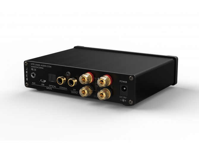SMSL Q5 PRO FDA Amplifier TAS5342 2x45W + Subwoofer output / 4 Ohm CS5341 SA9023