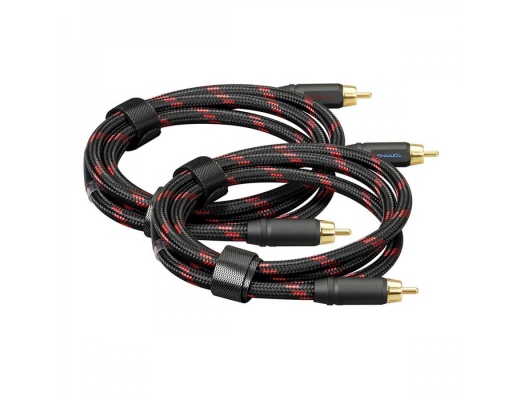 Topping TCR2-25 Silver Plated OFC Copper RCA Cables Pair
