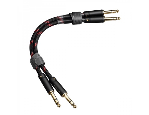 Topping TCT1 Jack 6.35mm TRS Interconnect Cables OCC Copper (Pair)