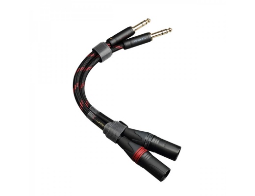 Topping TCT2 Jack 6.35mm TRS to Male XLR 3-Pin Balanced Interconnect Cables OCC Copper (Pair)