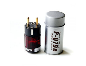 OYAIDE P-079e Schuko Plug Phosphore Bronze Gold plated 24K Ø17mm