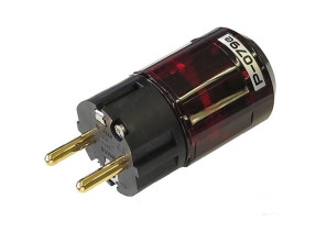 OYAIDE P-079e Schuko Plug Phosphore Bronze Gold plated 24K Ø17mm