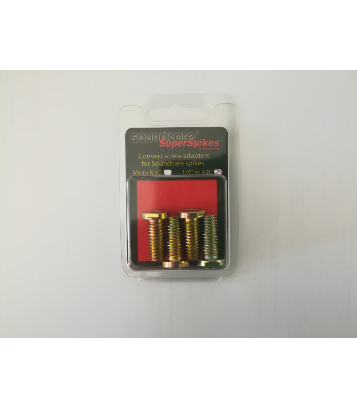 Soundcare SuperSpikes Adattatore 1/4 "a 3/8" per SuperSpikes 1/4 (Set di 4)