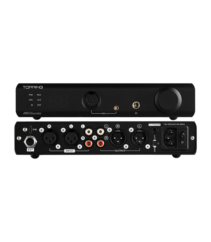 Topping A90 Discrete Amplificatore per cuffie bilanciato alta potenza/Preamplificatore