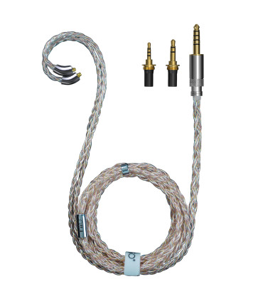 FiiO LC-RE PRO 2022 Gold-silver-copper braided swappable plug MMCX earphone cable