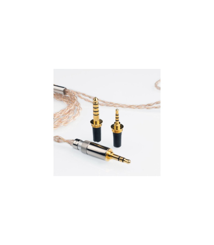 FIIO LC-RE PRO Cavo auricolari MMCX intrecciato oro-argento-rame con connettori intercambiabili 3.5/2.5/4.4mm
