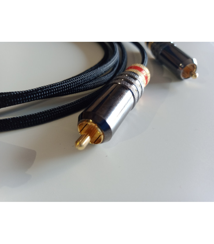 Duelund Round Silver pure silver RCA cables (Pair)