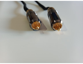 Coppia di cavi RCA all’argento puro Duelund Flat Silver Top di Gamma