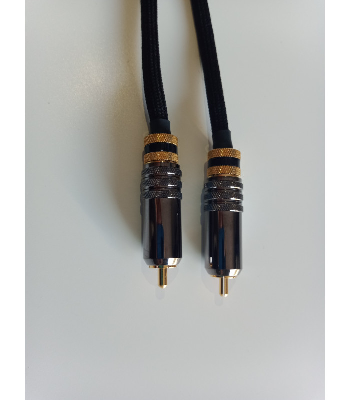 Duelund Flat Silver pure silver RCA flagship cables (Pair)