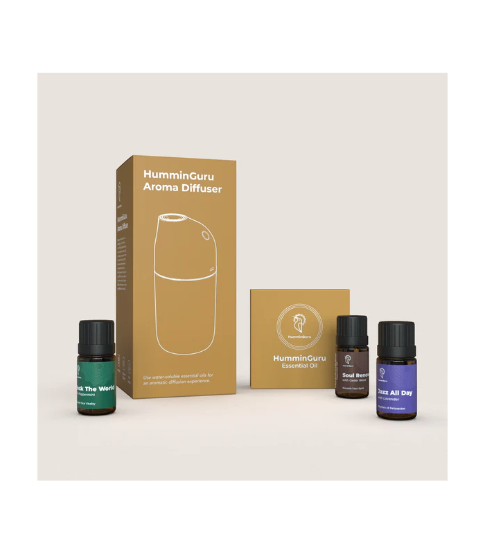 HumminGuru Diffusore di Aromi + Set di Oli Essenziali