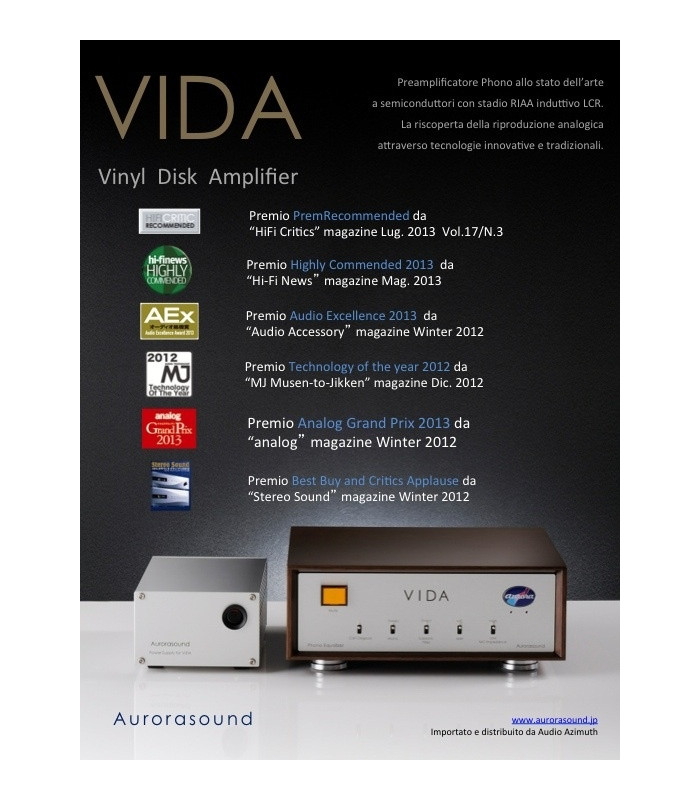 Aurorasound VIDA Preamplificatore Phono - Opzione VI6 [usato]