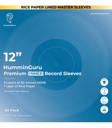 HumminGuru 12" PREMIUM Inner Record Sleeves (50 pack)