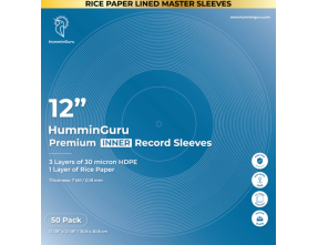 HumminGuru 12" Buste interne PREMIUM per vinili LP da 12" (Set da 50)