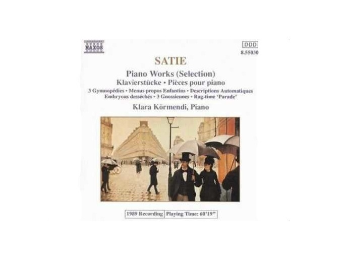 Erik Satie - Gymnopédies - A selection of Piano Pieces - CD