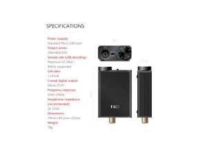 FiiO E10K "OLYMPUS 2" DAC USB con Amplificatore per cuffie