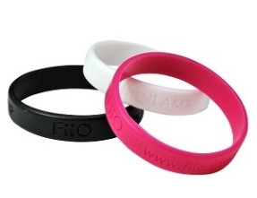 FiiO Silicon Band nero Anello in silicone (Set di 2)