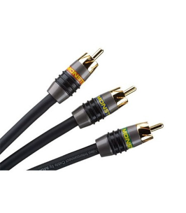 Monster Video2 MV2CV 3 Video RCA Cables 1m