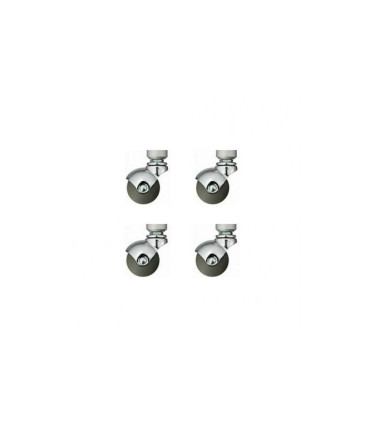 Quadraspire QCST Silver Castors 4-Pack