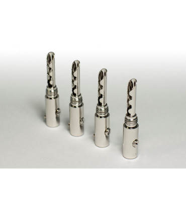 MS HD Power MS-SP-RHK Rhodium BFA 4mm Banana Plug (set of 4)